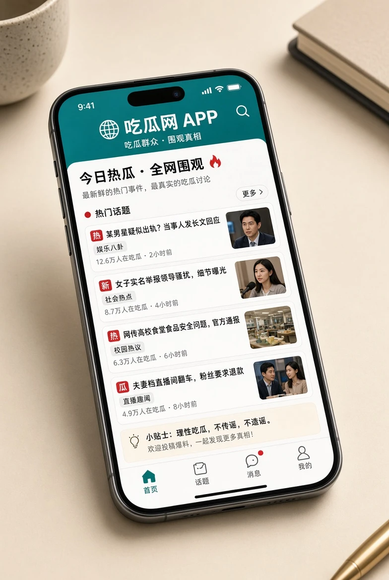 吃瓜网移动端阅读服务视觉