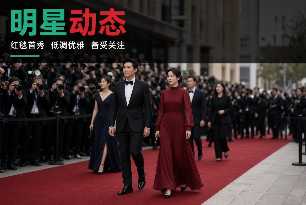 明星动态与公开活动的栏目视觉